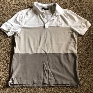 Banana Republic tri-color polo shirt